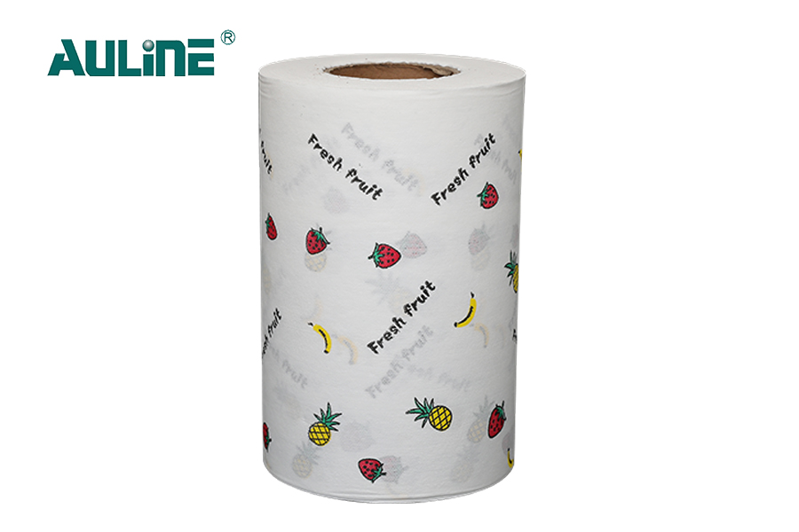 Серия нетканых материалов Spunlace из древесной массы под печатью